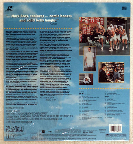 Monty Python's And Now For Something Completely Different - Laserdisc - Back Cover