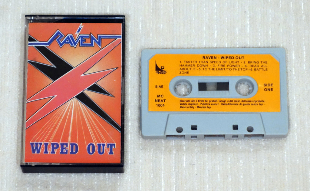 Raven ‎– Wiped Out - Cassette