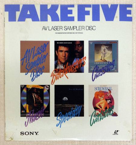 Take Five AV Laser Sampler Disc Front Cover