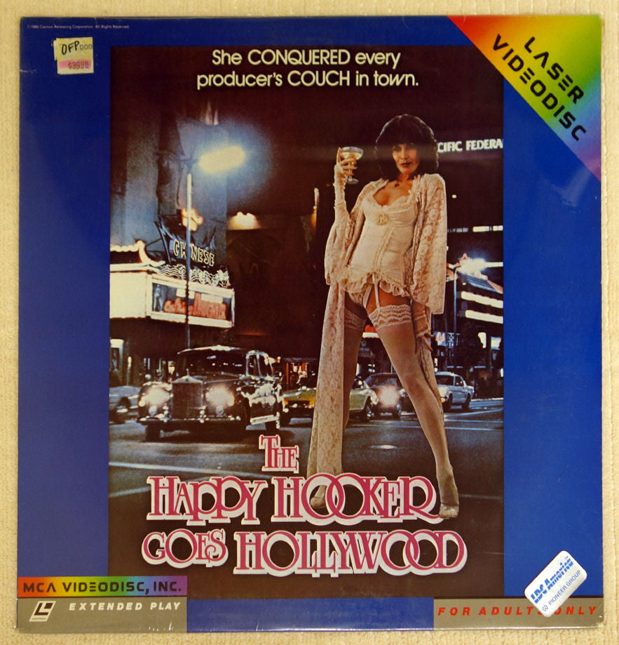 The Happy Hooker Goes Hollywood laserdisc front cover.