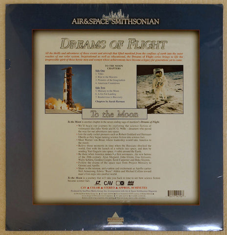 Dreams of Flight Series: To The Moon - Laserdisc - Back Cover