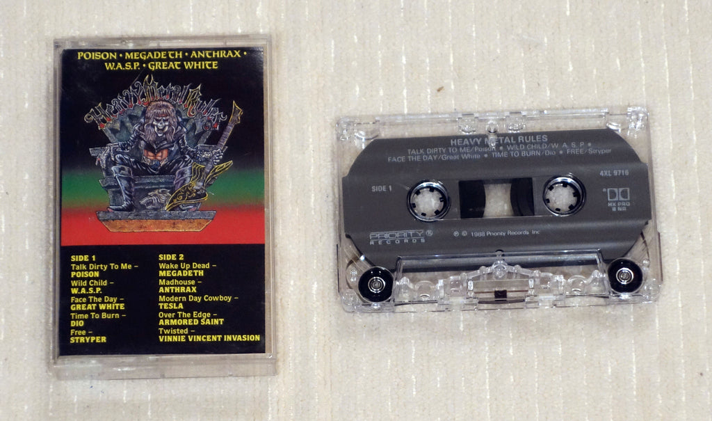 Various ‎– Heavy Metal Rules cassette tape