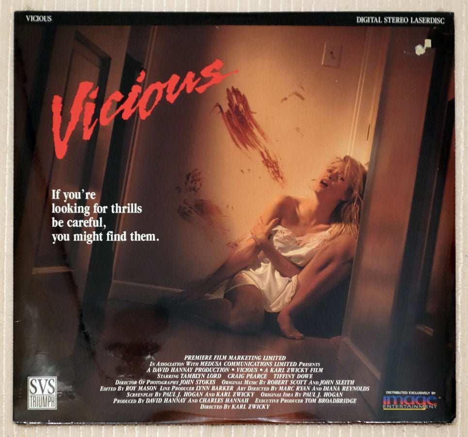 Vicious LaserDisc front cover