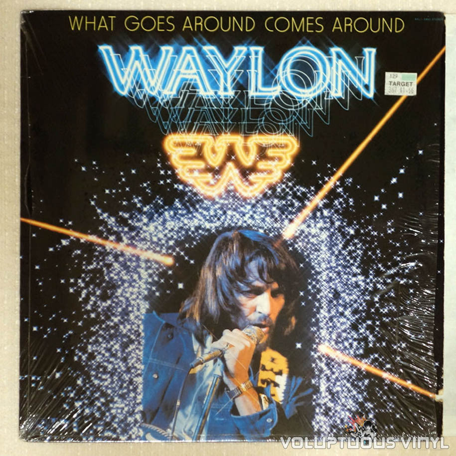 Waylon Jennings – What Goes Around Comes Around vinyl record front cover