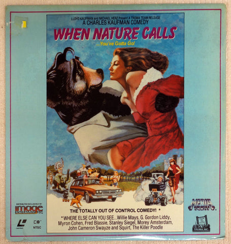 When Nature Calls Laserdisc - Front Cover