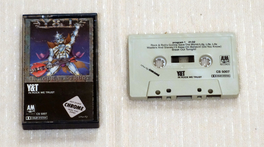 Y & T ‎– In Rock We Trust cassette tape