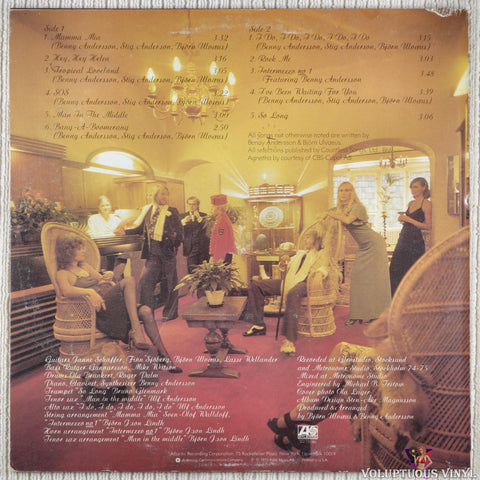 ABBA – ABBA vinyl record back cover