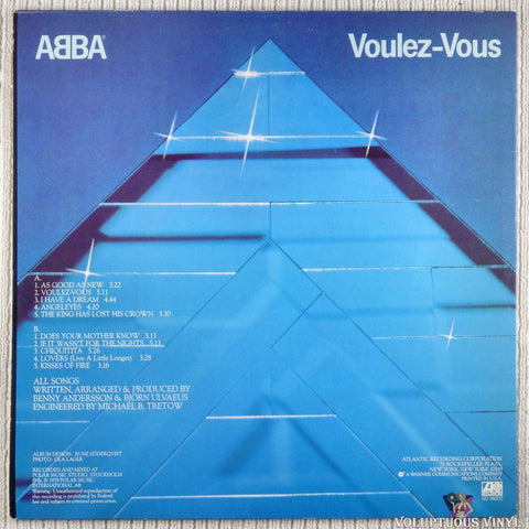 ABBA – Voulez-Vous vinyl record back cover