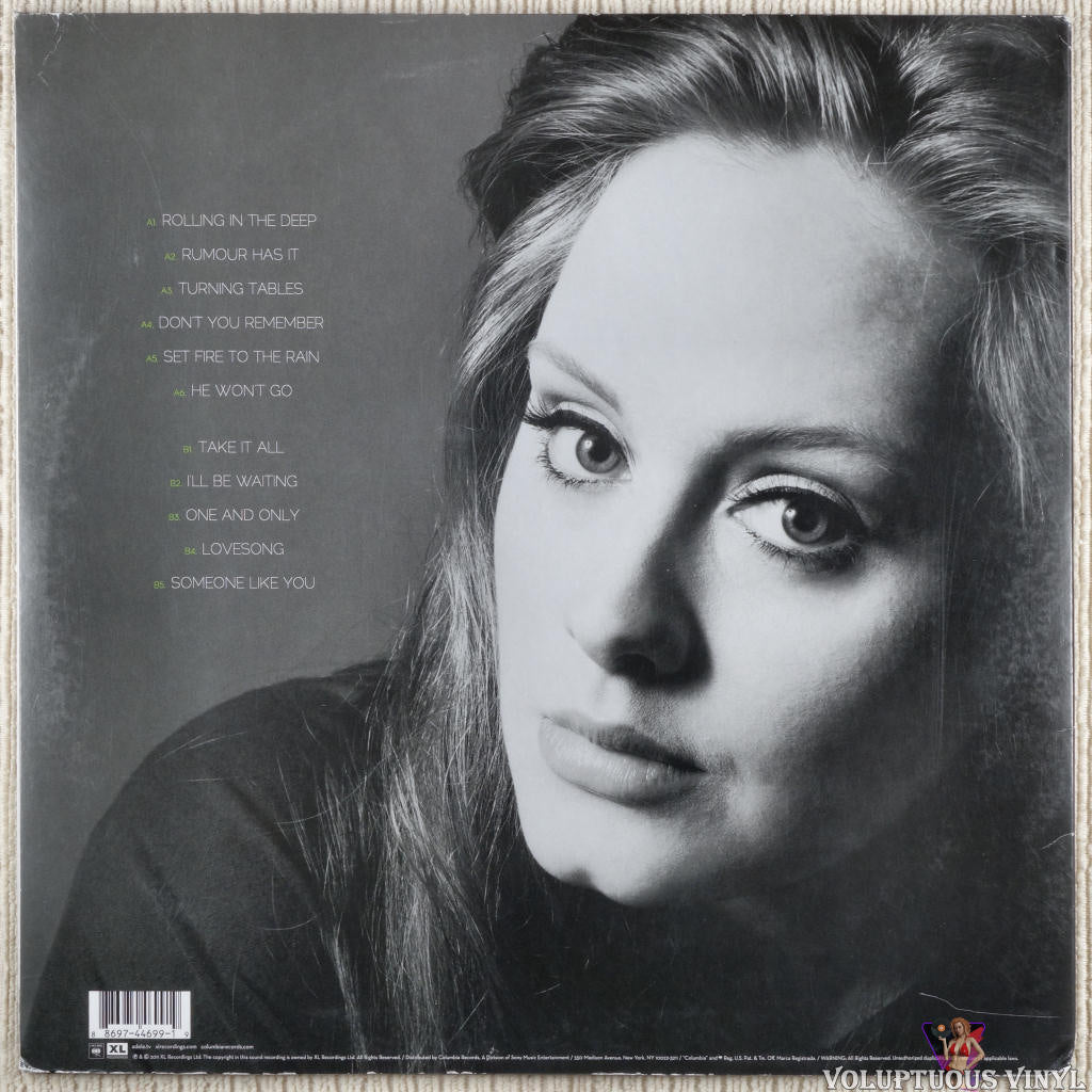Adele ‎– 21 (2011) Vinyl, LP, Album – Voluptuous Vinyl Records
