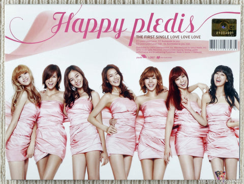 After School ‎– Happy Pledis (The First Single Love Love Love) CD back cover