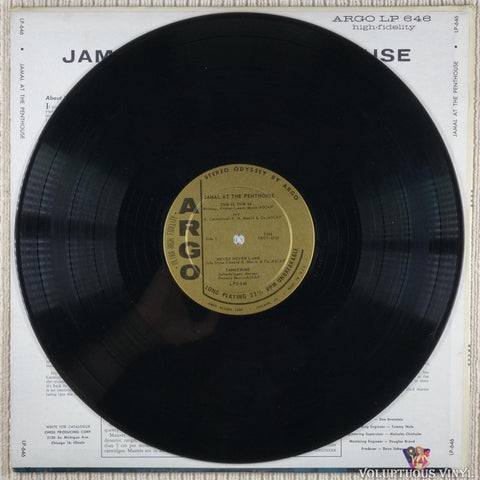 Ahmad Jamal ‎– Jamal At The Penthouse vinyl record