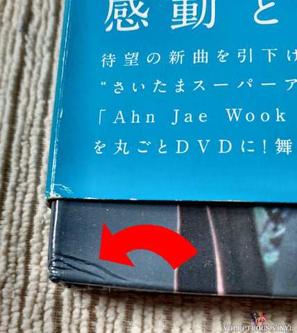 Ahn Jae Wook – Japan Live 2008 ~To You~ DVD front cover bottom left corner