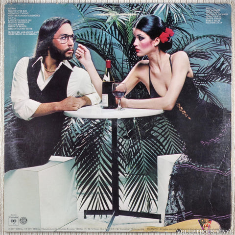 Al Di Meola – Elegant Gypsy vinyl record back cover
