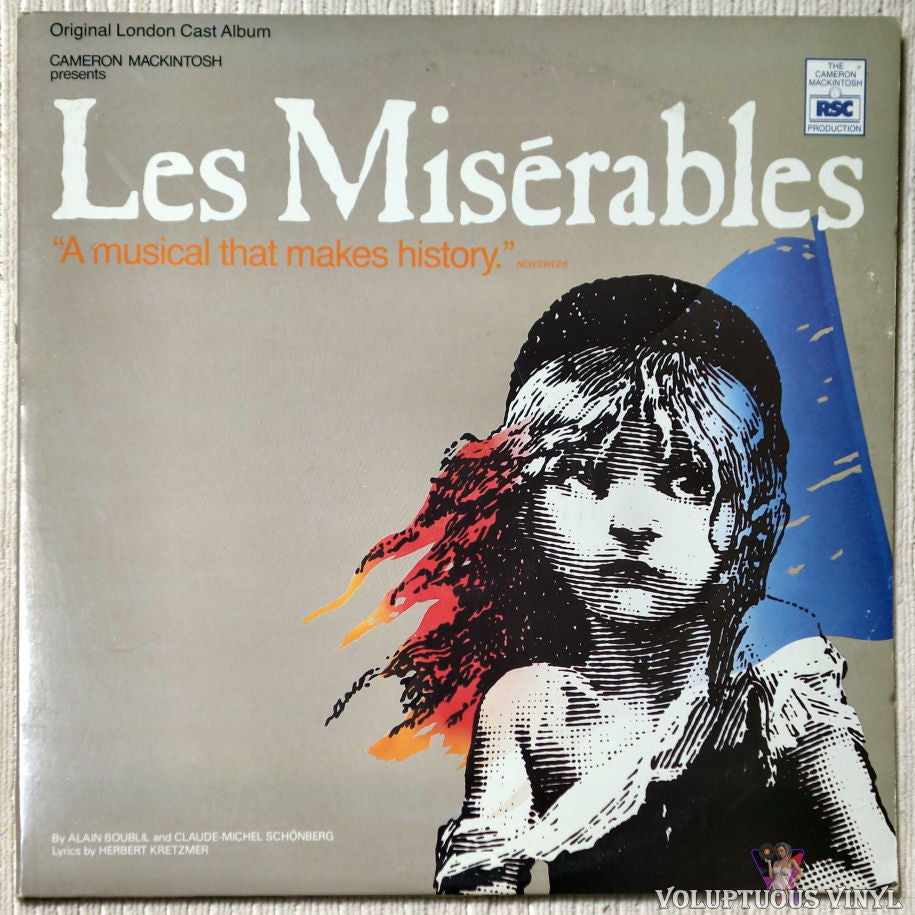 Alain Boublil And Claude-Michel Schönberg ‎– Les Misérables vinyl record front cover