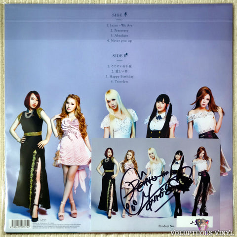 Aldious ‎– We Are vinyl record back cover