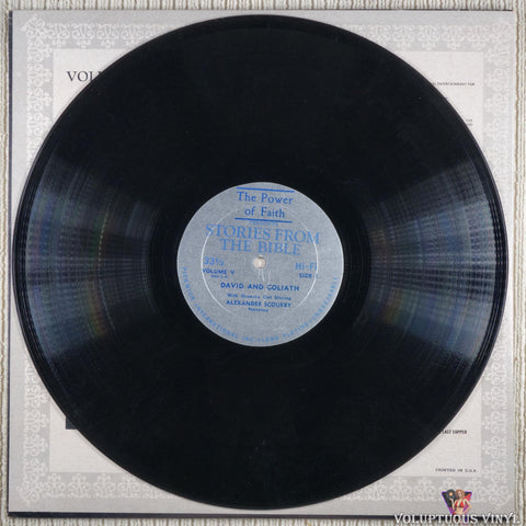 Alexander Scourby – The Power Of Faith Presents Stories From The Bible Volume V vinyl record