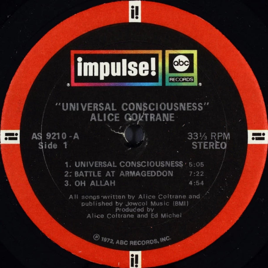 Alice Coltrane ‎– Universal Consciousness vinyl record