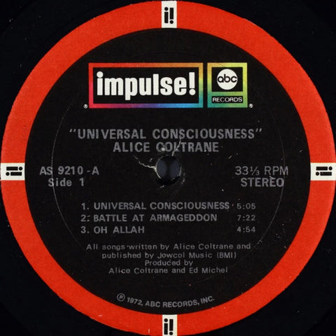 Alice Coltrane – Universal Consciousness (1972) Vinyl Only