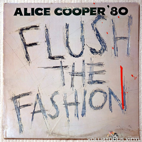 Alice Cooper ‎– Flush The Fashion - Vinyl Record - Front Cover