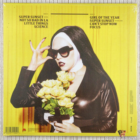 Allie X – Super Sunset vinyl record back cover