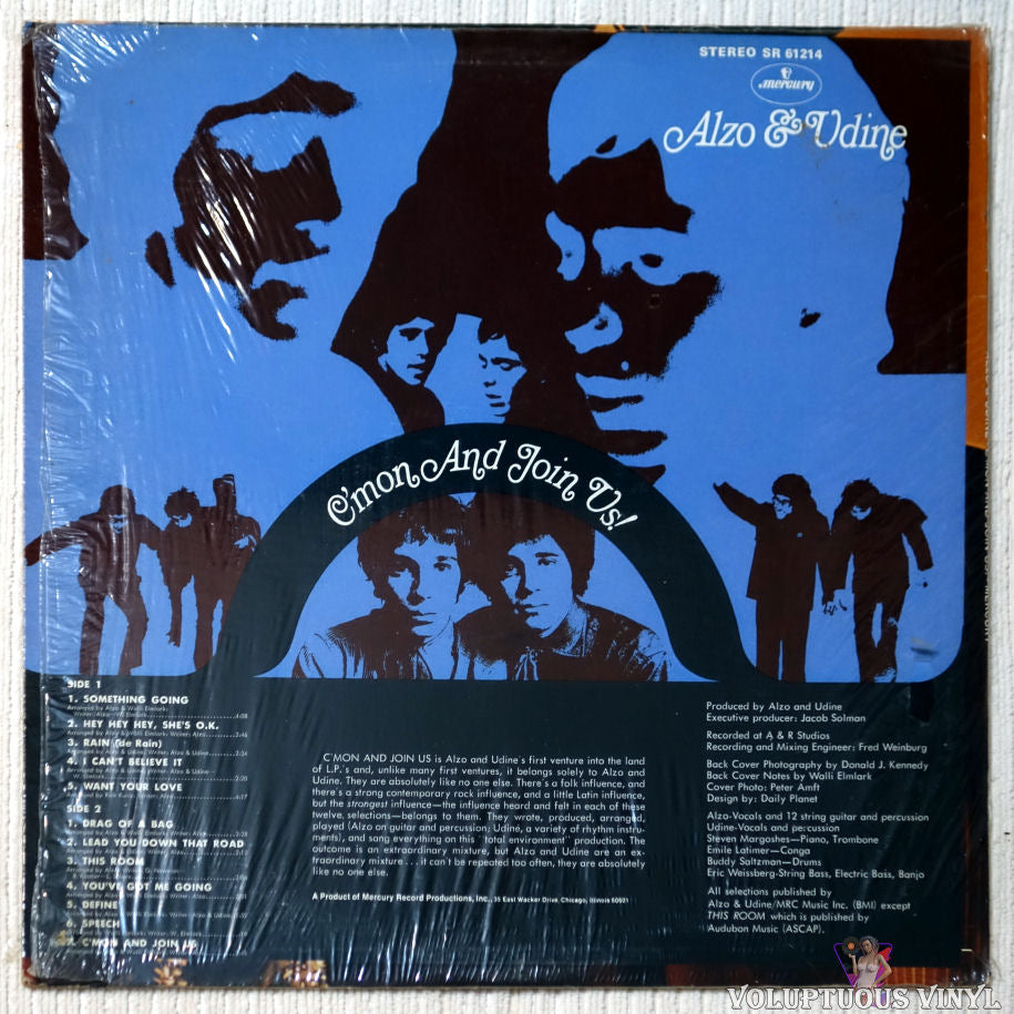 Alzo  Udine ‎– C'mon And Join Us! (1968) Vinyl, LP, Album – Voluptuous  Vinyl Records