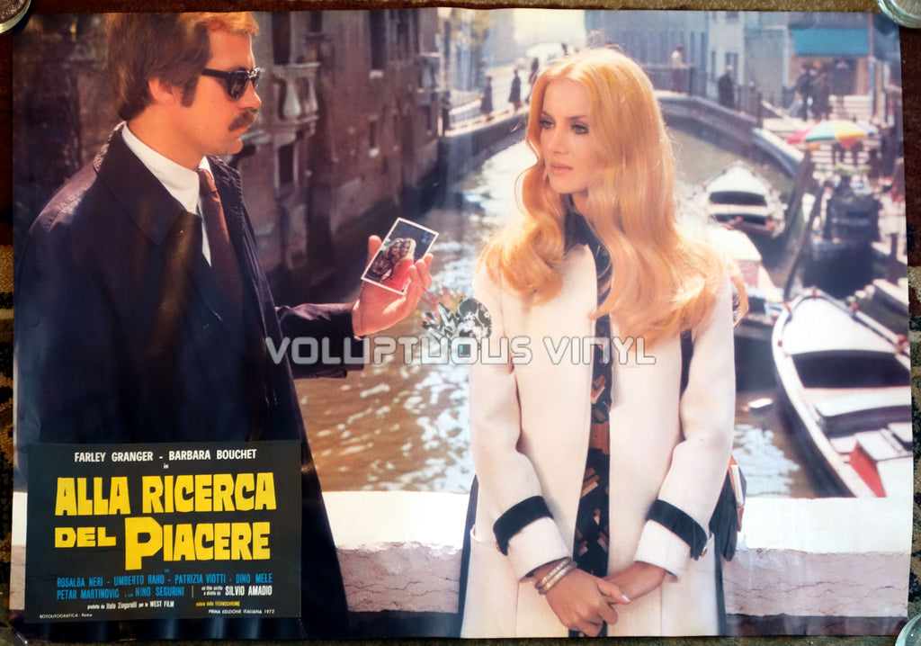 Barbara Bouchet in Amuck along Italian canals original Italian poster
