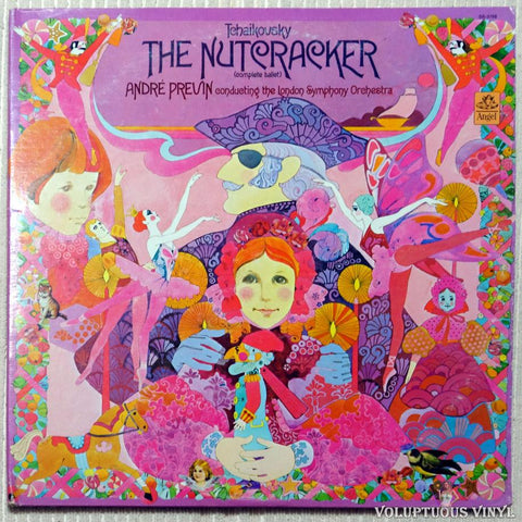 André Previn, The London Symphony Orchestra, The Ambrosian Singers ‎– Tchaikovsky: The Nutcracker (Complete Ballet, Op. 71) vinyl record front cover