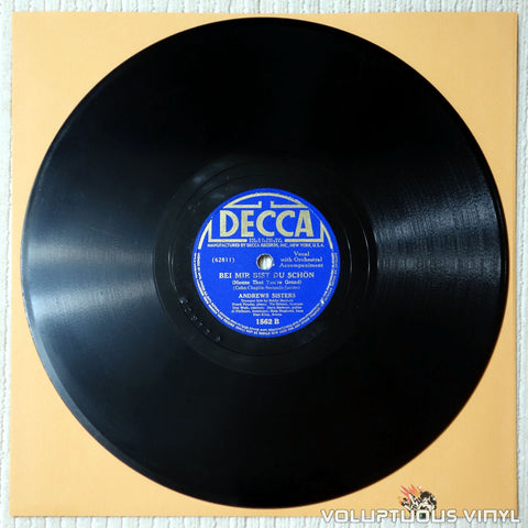 Andrews Sisters, The - Bei Mir Bist Du Schon - Shellac