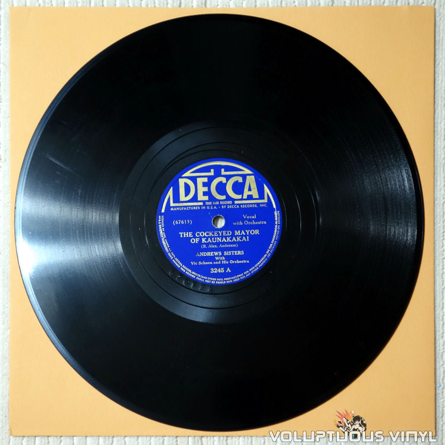 Andrews Sisters, The ‎– The Cockeyed Mayor Of Kaunakakai - Shellac