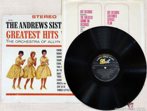 The Andrews Sisters ‎– The Andrews Sisters' Greatest Hits, Vol. II vinyl record