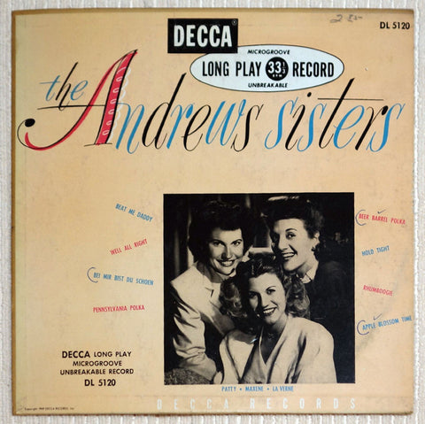 The Andrews Sisters – The Andrews Sisters vinyl record front cover