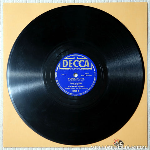 Bing Crosby And The Andrews Sisters ‎– Yodelin' Jive - Shellac
