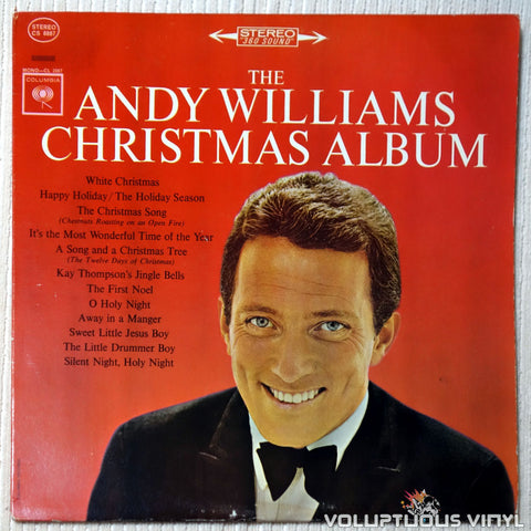 Andy Williams ‎– The Andy Williams Christmas Album vinyl record front cover