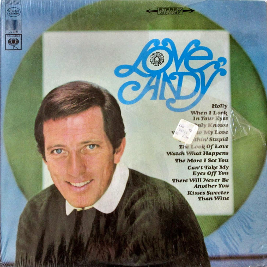 Andy Williams – Love, Andy vinyl record front cover