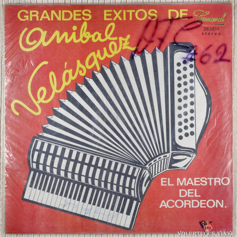 Aníbal Velásquez ‎– El Maestro Del Acordeon vinyl record front cover