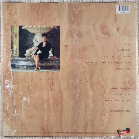 Anita Baker ‎– Giving You The Best That I Got vinyl record back cover