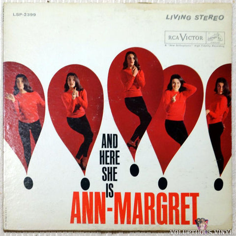 Ann-Margret ‎– And Here She Is vinyl record front cover