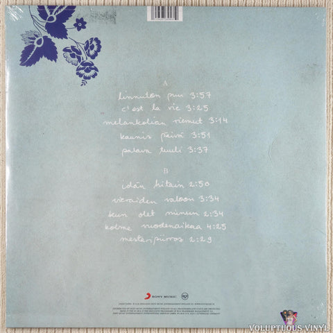 Anna Puu ‎– Anna Puu vinyl record back cover