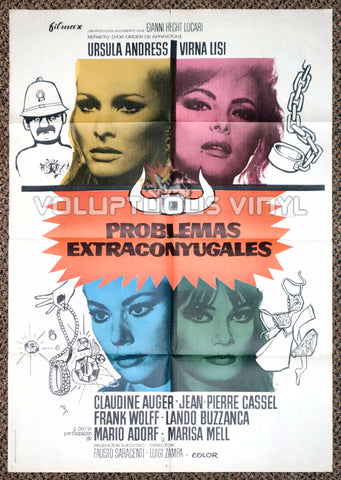 Anyone Can Play (1975) - Spanish 1-Sheet - Italian Comedy with Marisa Mell, Ursula Andress, Virna Lisi & Claudine Auger