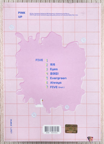 APink – Pink Up CD back cover