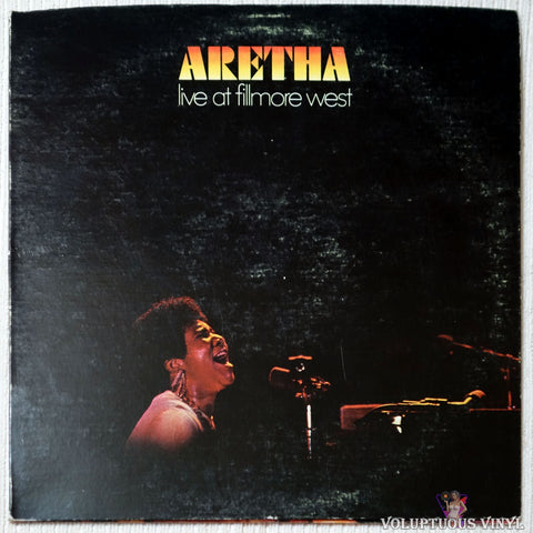 Aretha Franklin ‎– Live At Fillmore West vinyl record front cover