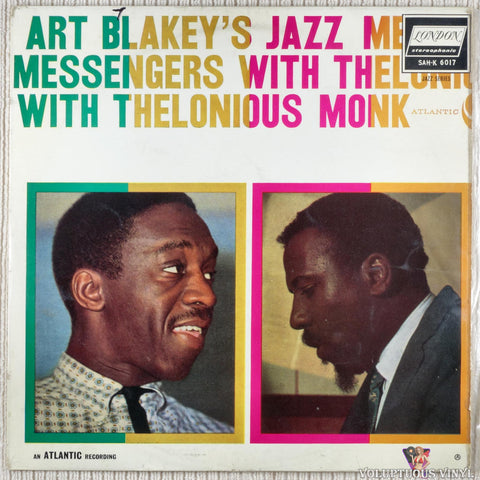 Art Blakey's Jazz Messengers With Thelonious Monk – Art Blakey's Jazz Messengers With Thelonious Monk vinyl record front cover