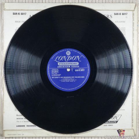 Art Blakey's Jazz Messengers With Thelonious Monk – Art Blakey's Jazz Messengers With Thelonious Monk vinyl record