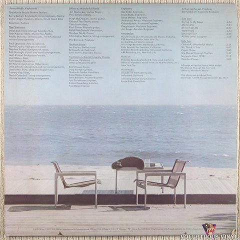 Art Garfunkel – Watermark vinyl record back cover