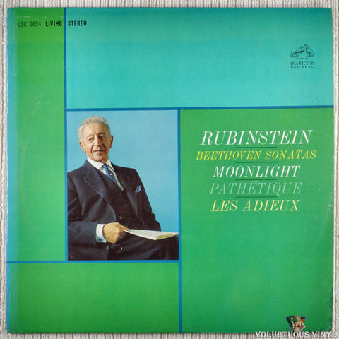 Arthur Rubinstein, Beethoven – Sonatas: Moonlight, Pathetique, Les Adieux vinyl record front cover