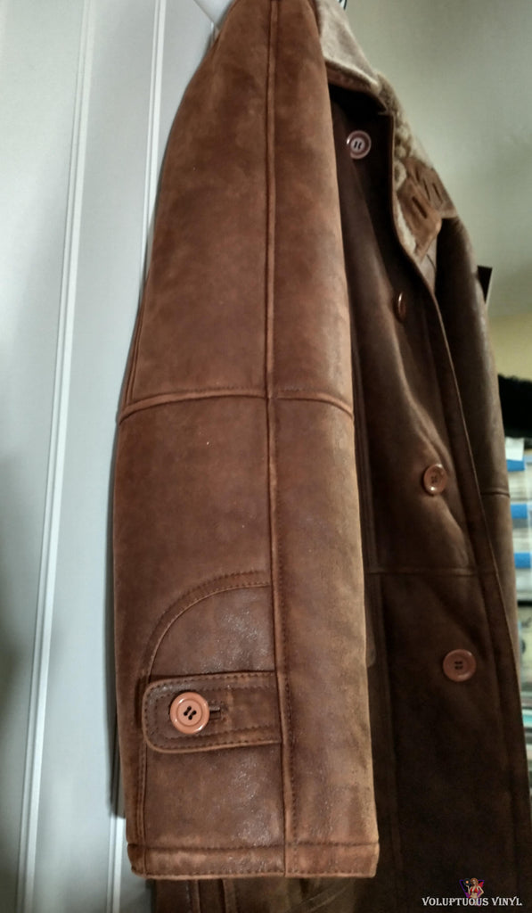 Aston Leather Cognac Brisa 100% Lambskin & Shearling Jacket / Coat