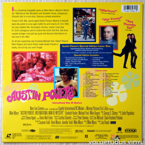 Austin Powers: International Man of Mystery - LaserDisc - Back Cover