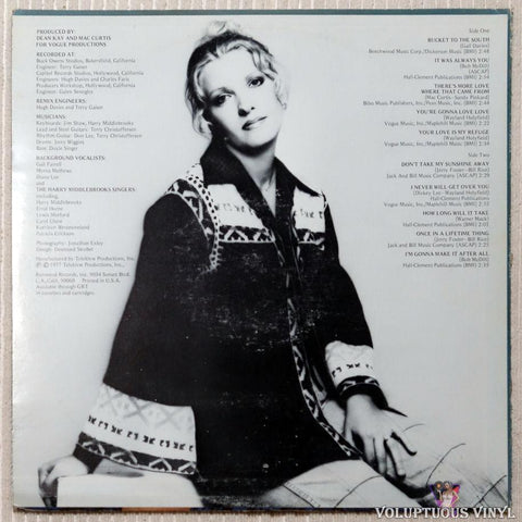 Ava Barber ‎– You're Gonna Love Love vinyl record back cover