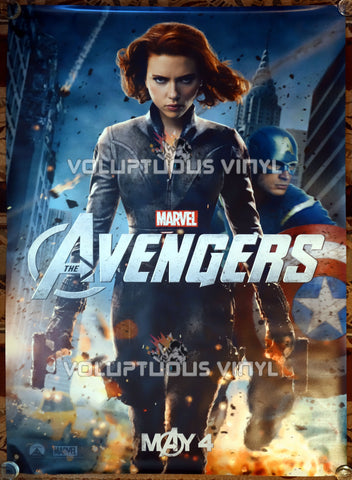 The Avengers (2012) - US Bus Shelter Poster - Sexy Red Headed Scarlett Johansson As Black Widow