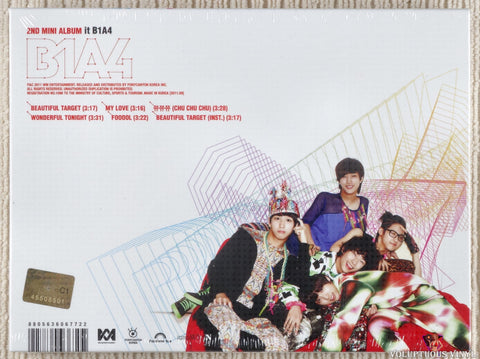 B1A4 ‎– It B1A4 CD back cover